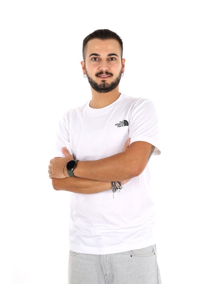 Tnf evolution box t-shirt da uomo bianco