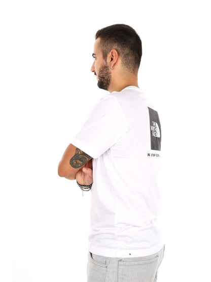 Tnf evolution box t-shirt da uomo bianco