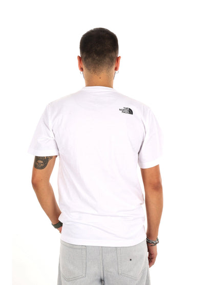 Tnf nse reg ss tee t-shirt da uomo bianco