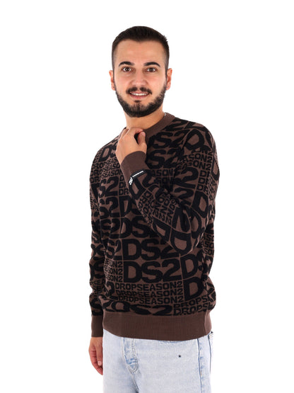 DS2 maglia girocollo da uomo fango