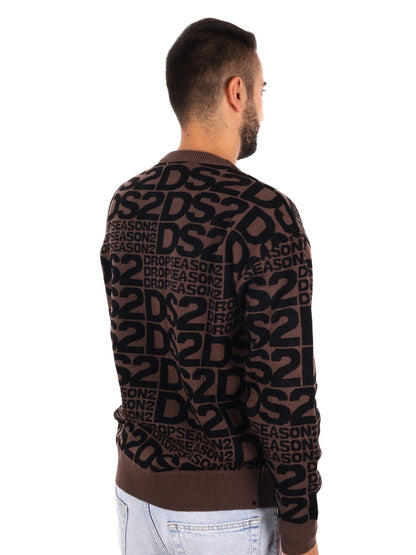 DS2 maglia girocollo da uomo fango
