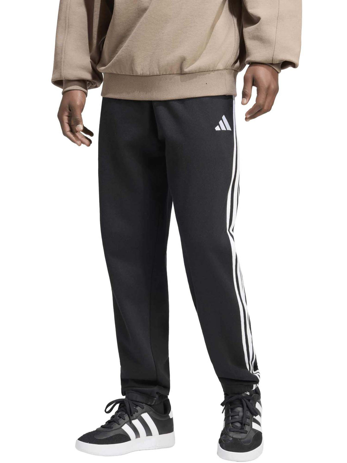 Adidas panta ess ft pantalone da uomo nero