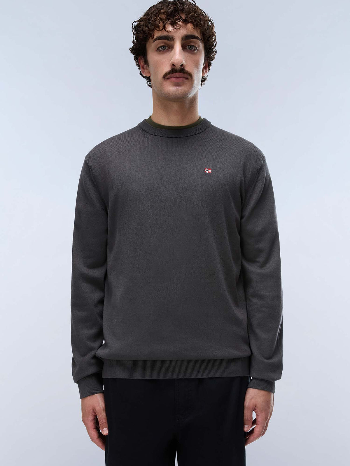 Napapijri droz 5 maglia da uomo antracite