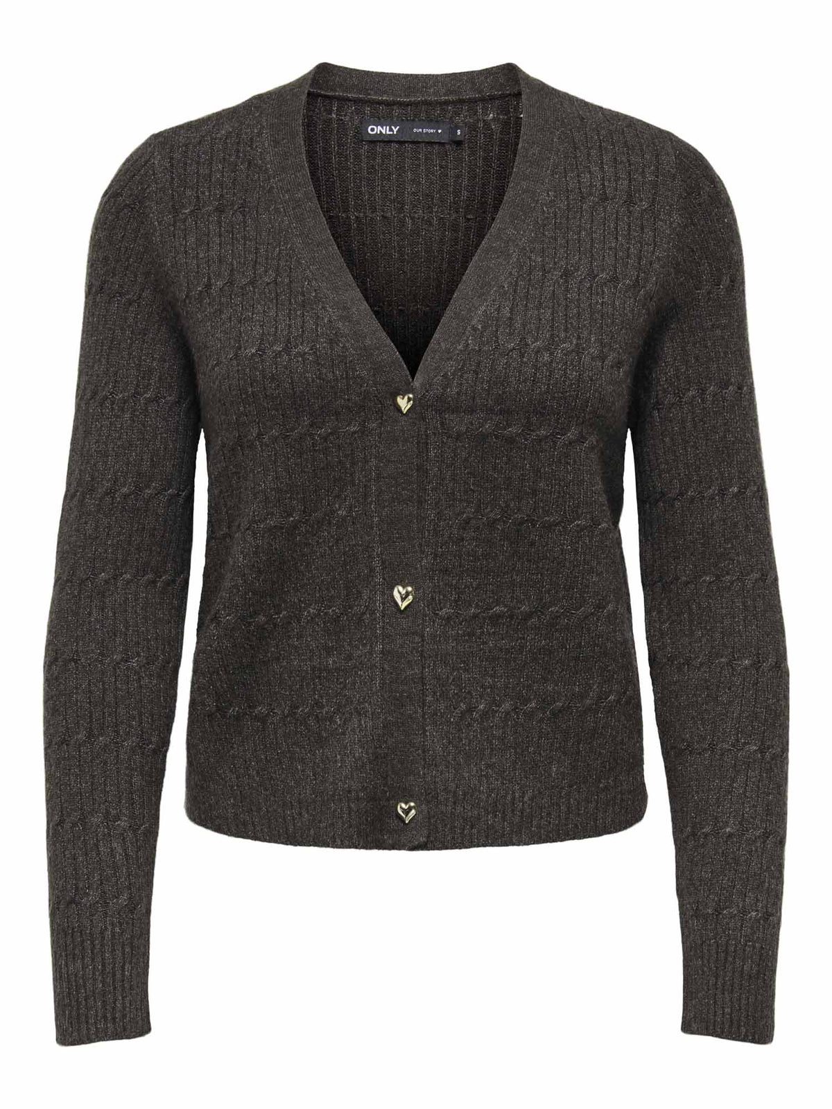Only katia cardigan maglia da donna cioccolato