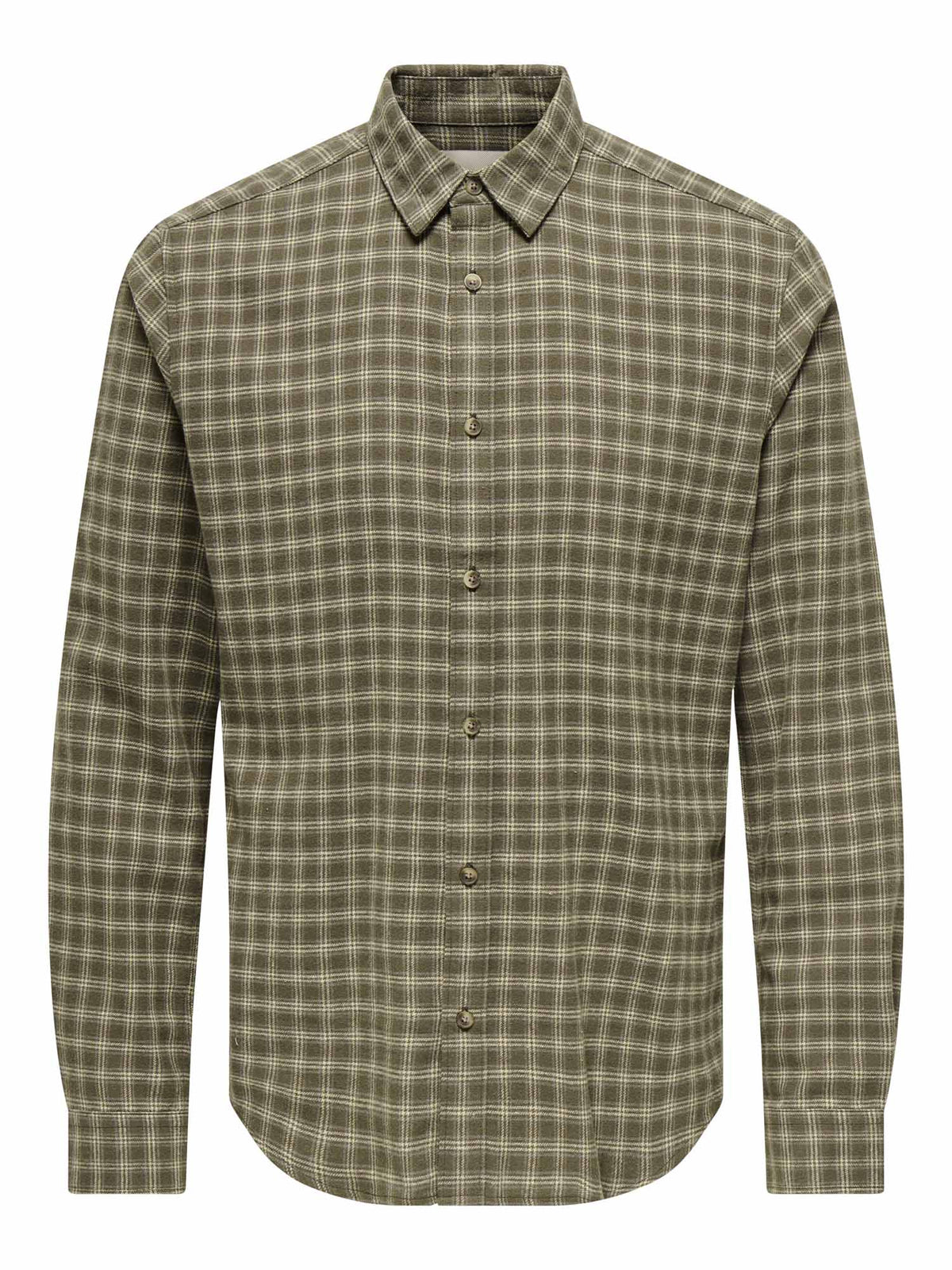 Only&sons gudmund camicia da uomo verde