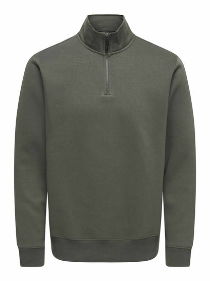 Only&sons ceres felpa da uomo verde