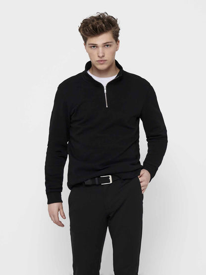 Only&sons ceres felpa da uomo nero