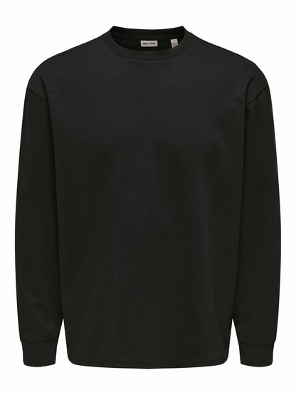 Only&sons caspian t-shirt da uomo nero