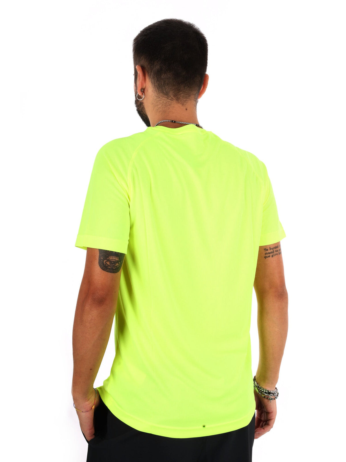 Energetics martin ii t-shirt mm running da uomo giallo fluorescente