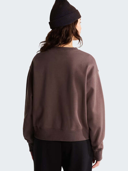 Tnf ess. simple boxy felpa da donna marrone