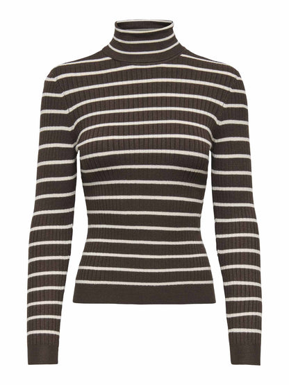 Only karol roll maglia da donna caffe'
