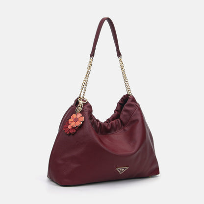 Y-not hobo borsa da unisex bordeaux