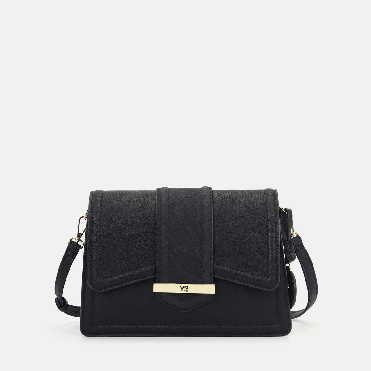 Y-not flap bag borsa da unisex nero