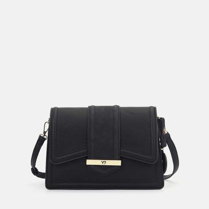 Y-not flap bag borsa da unisex nero