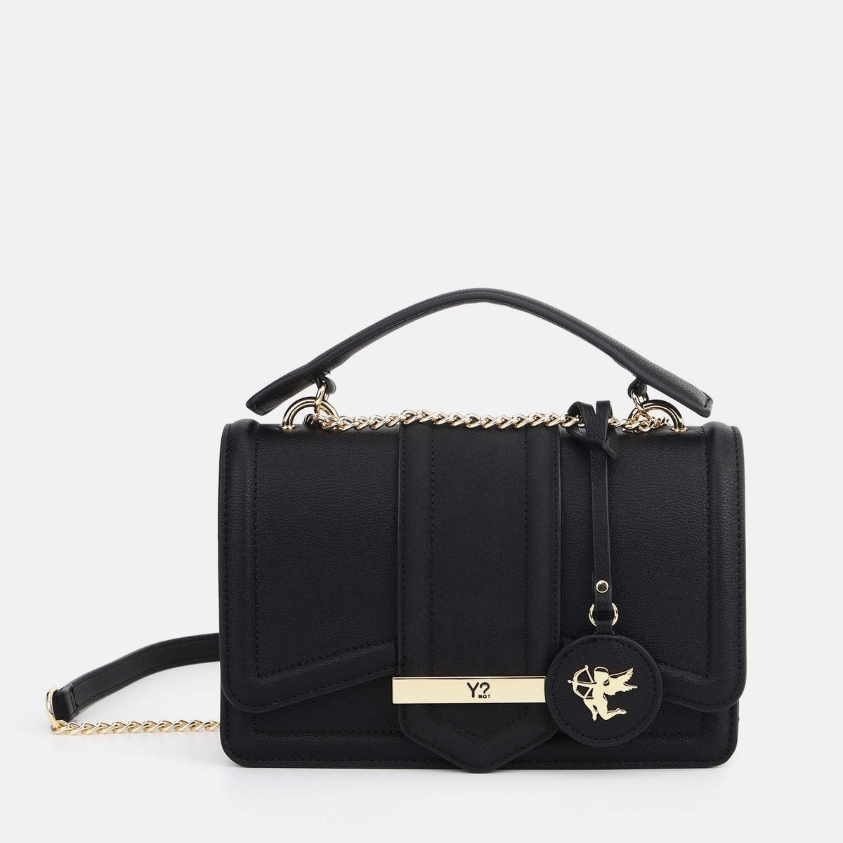 Y-not flap bag small borsa da unisex nero