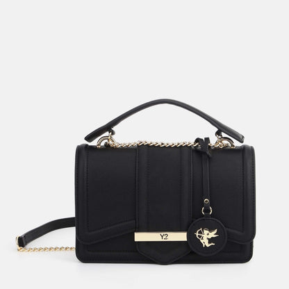 Y-not flap bag small borsa da unisex nero