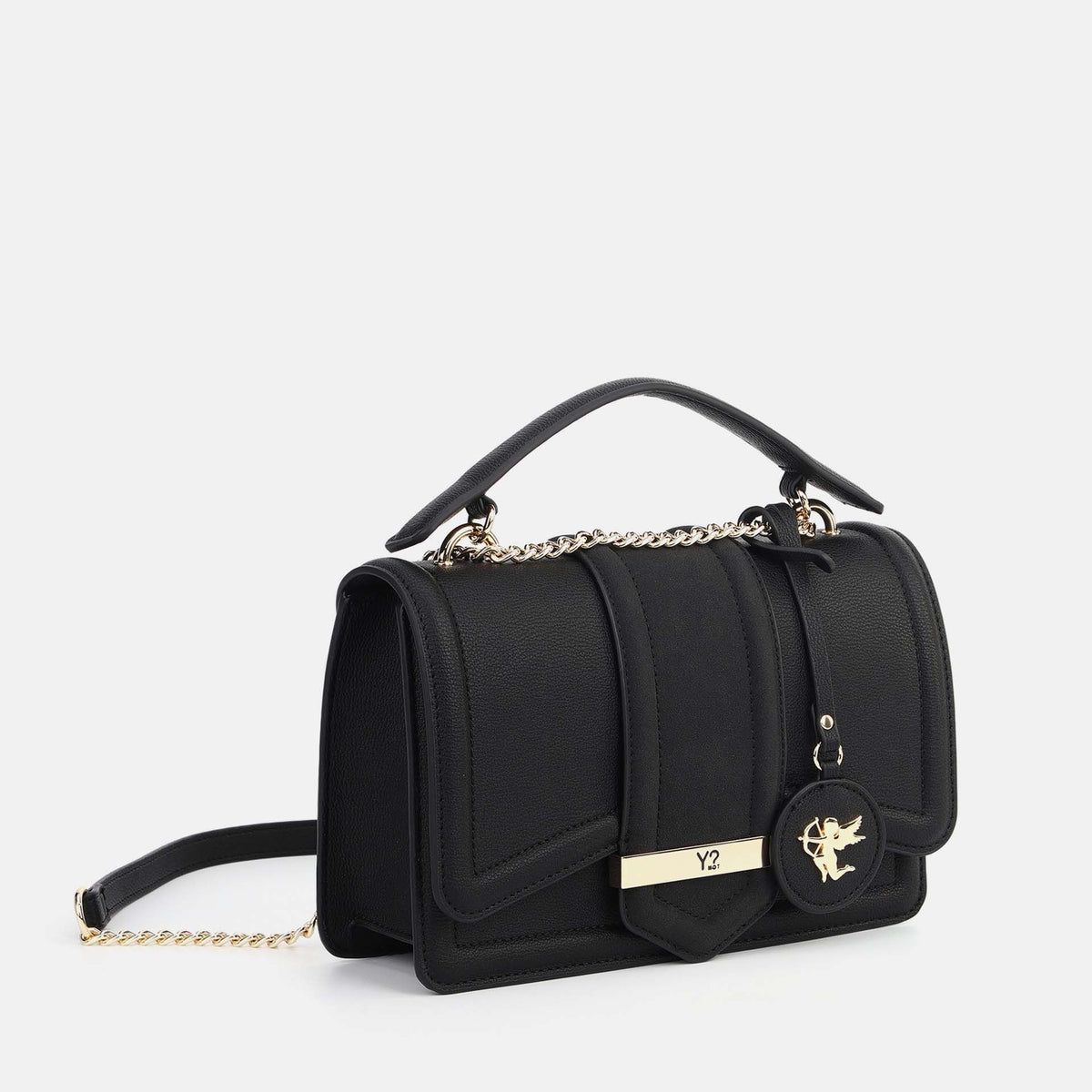 Y-not flap bag small borsa da unisex nero