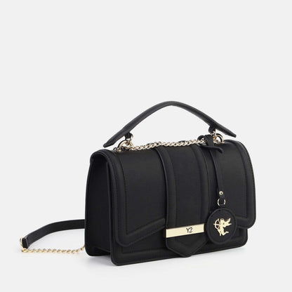 Y-not flap bag small borsa da unisex nero