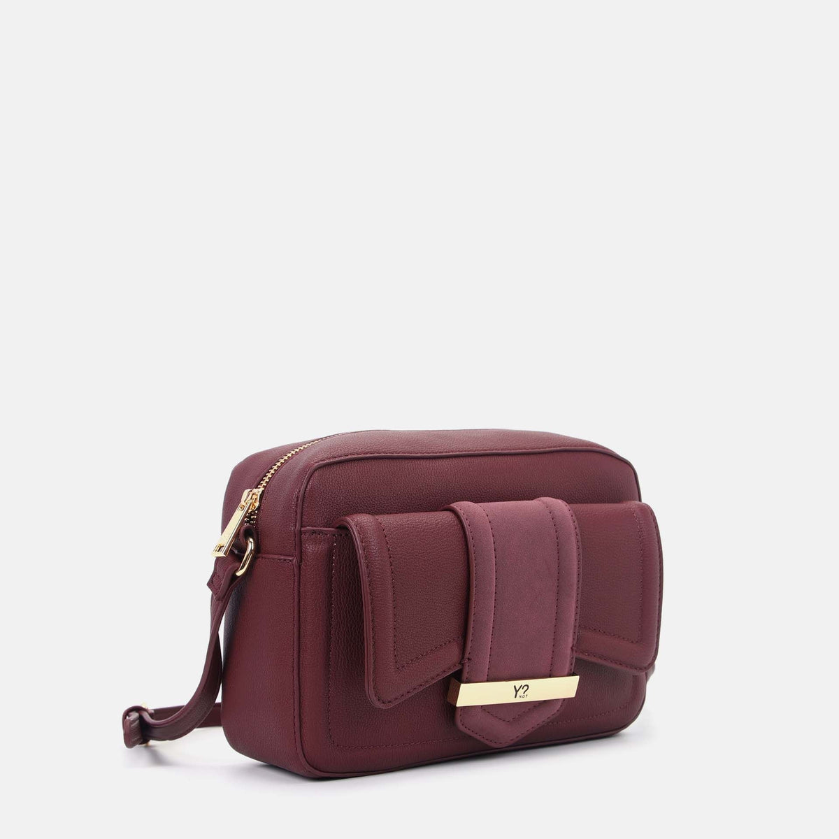 Y-not reporter borsa da unisex bordeaux
