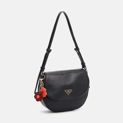 Y-not flap bag mediu borsa da unisex nero