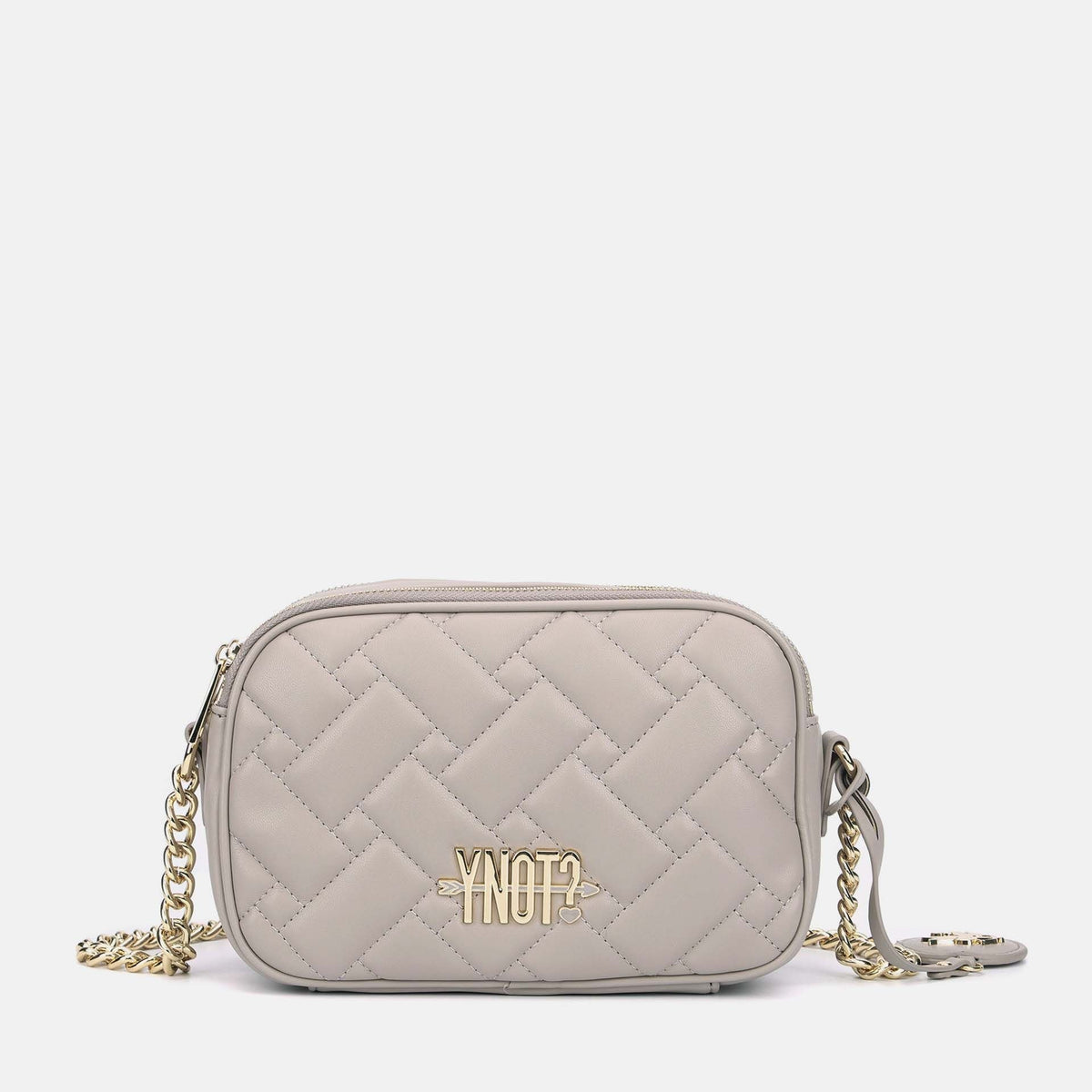 Y-not camera double borsa da unisex panna
