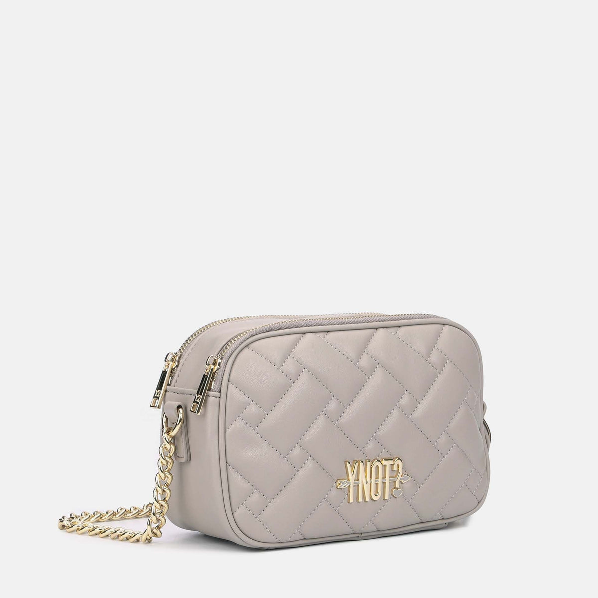 Y-not camera double borsa da unisex panna