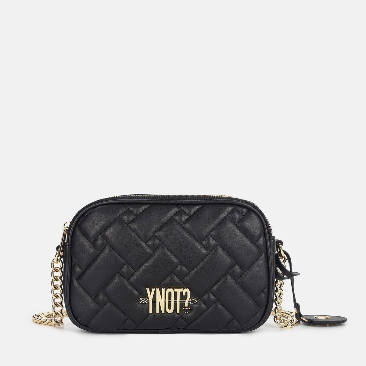 Y-not camera double borsa da unisex nero