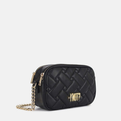 Y-not camera double borsa da unisex nero