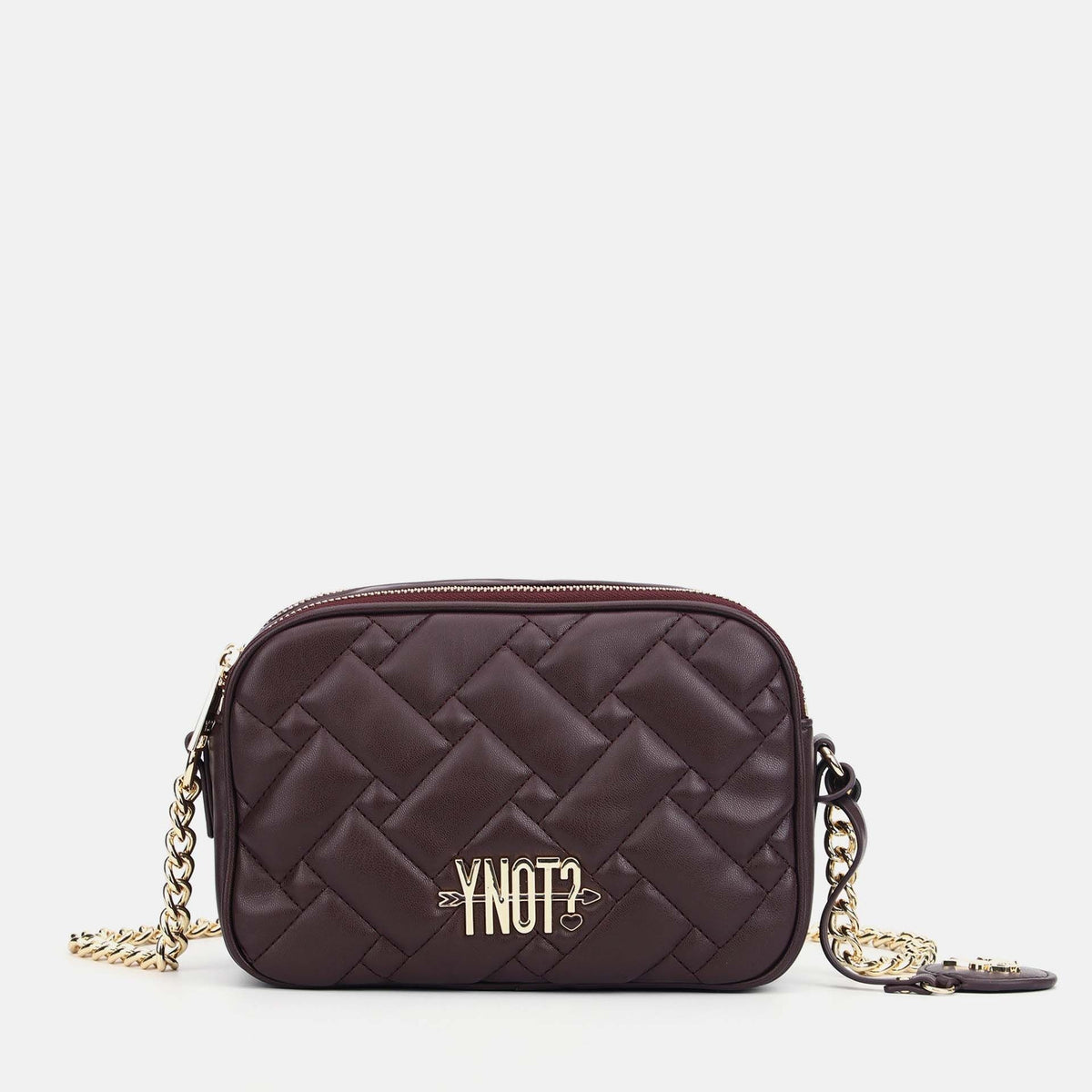 Y-not camera double borsa da unisex marrone