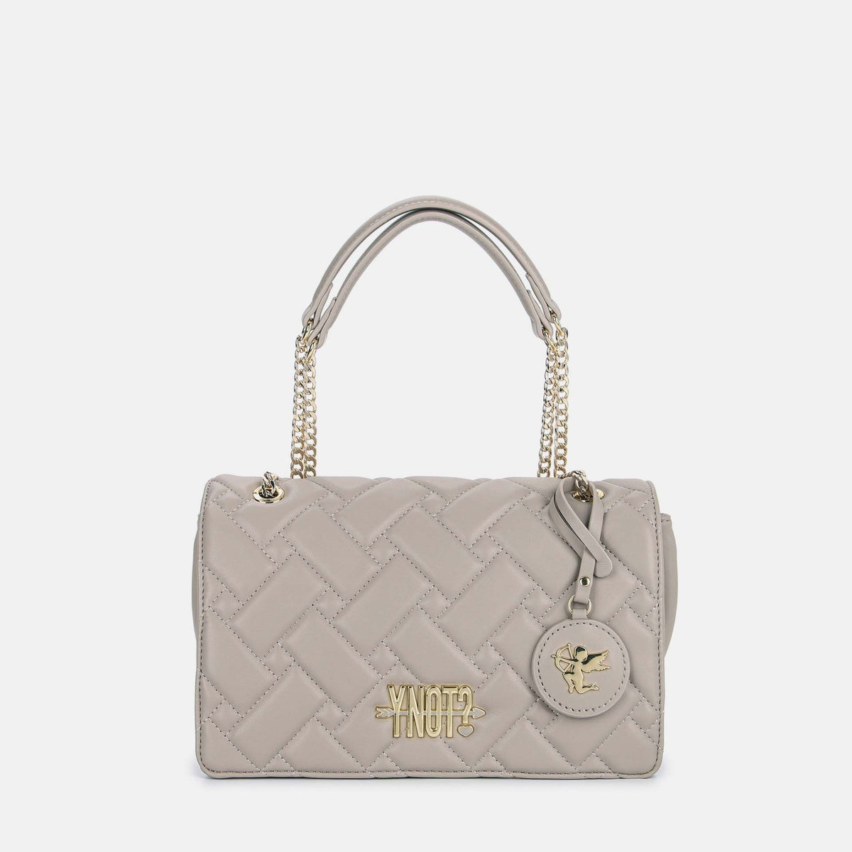 Y-not flap bag borsa da unisex panna