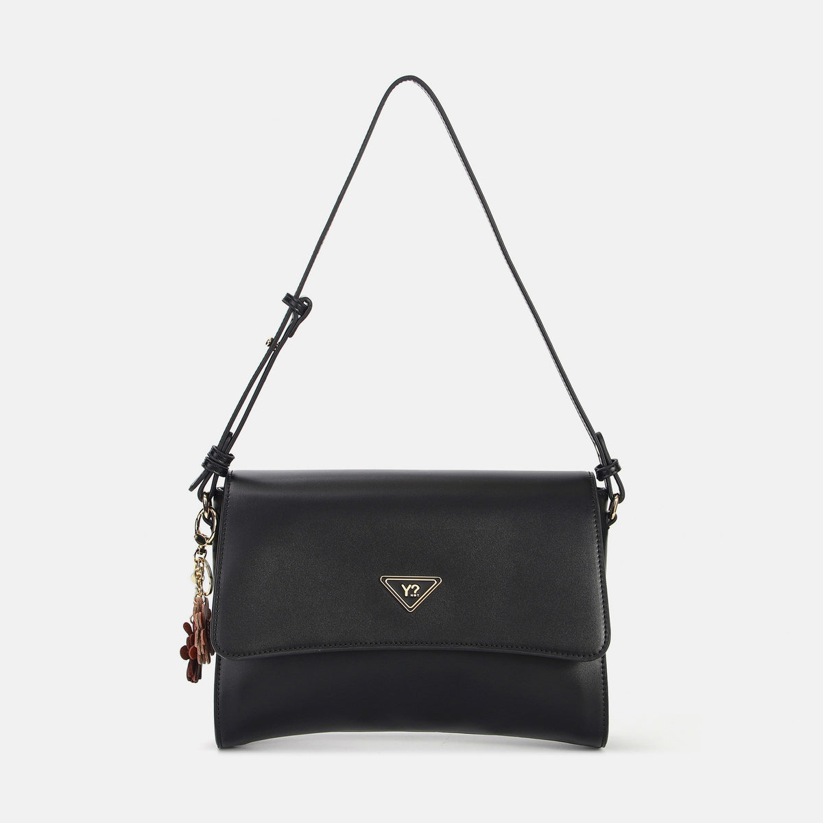 Y-not flap bag mediu borsa da unisex nero