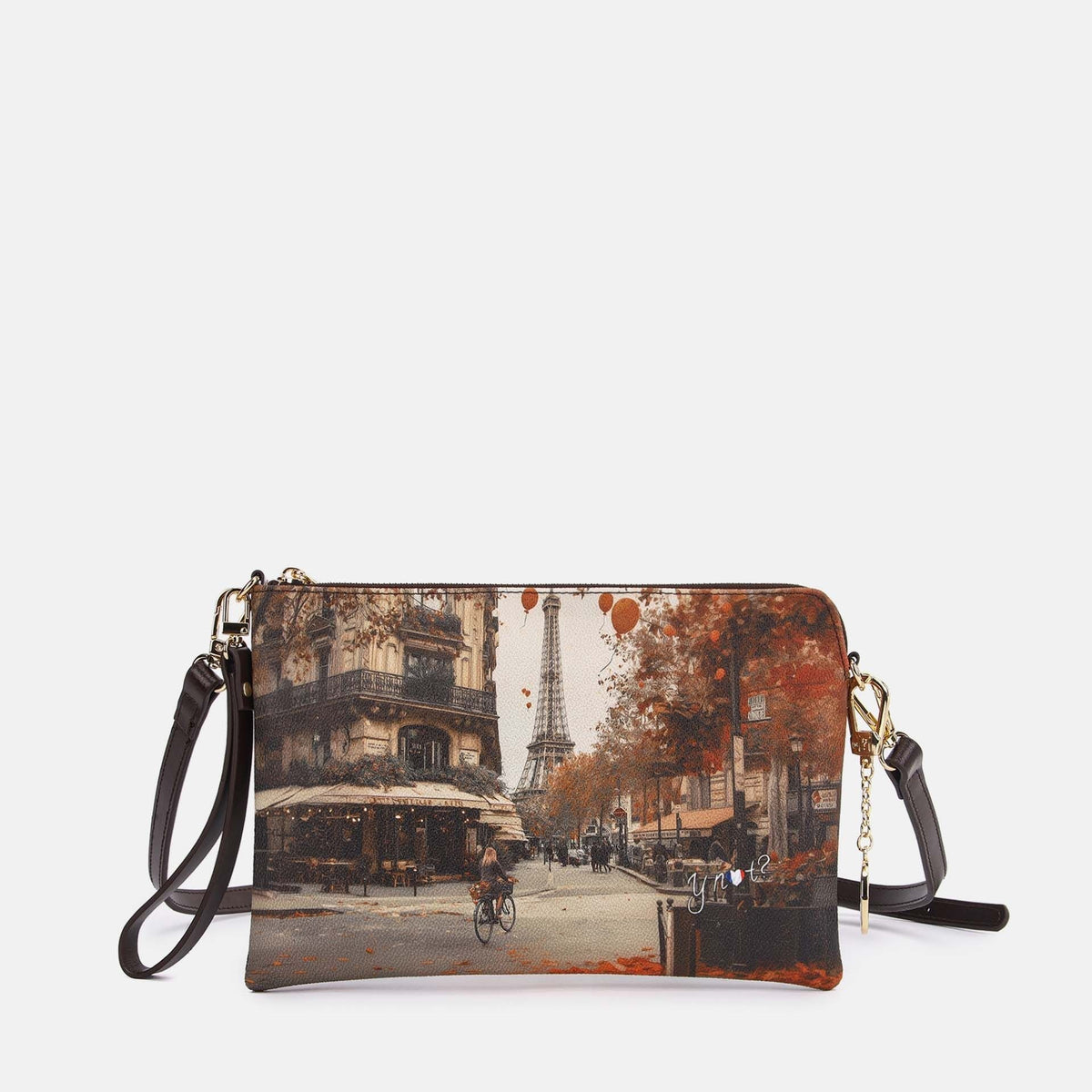 Y-not clutch borsa da unisex marrone