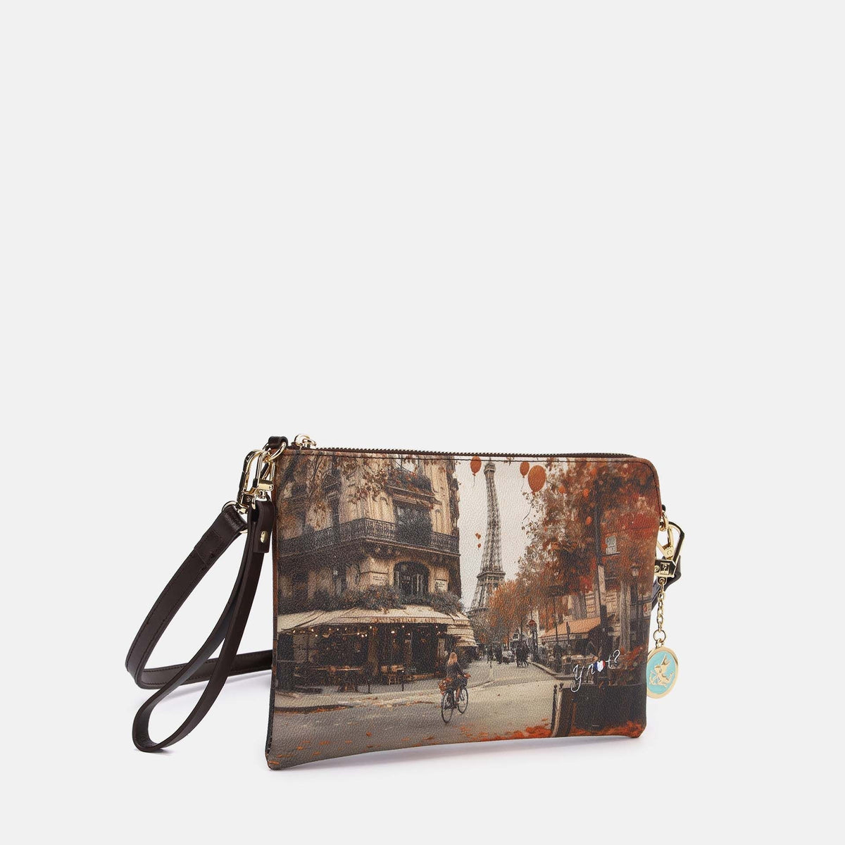 Y-not clutch borsa da unisex marrone
