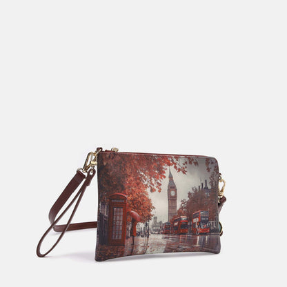 Y-not clutch borsa da unisex bordeaux