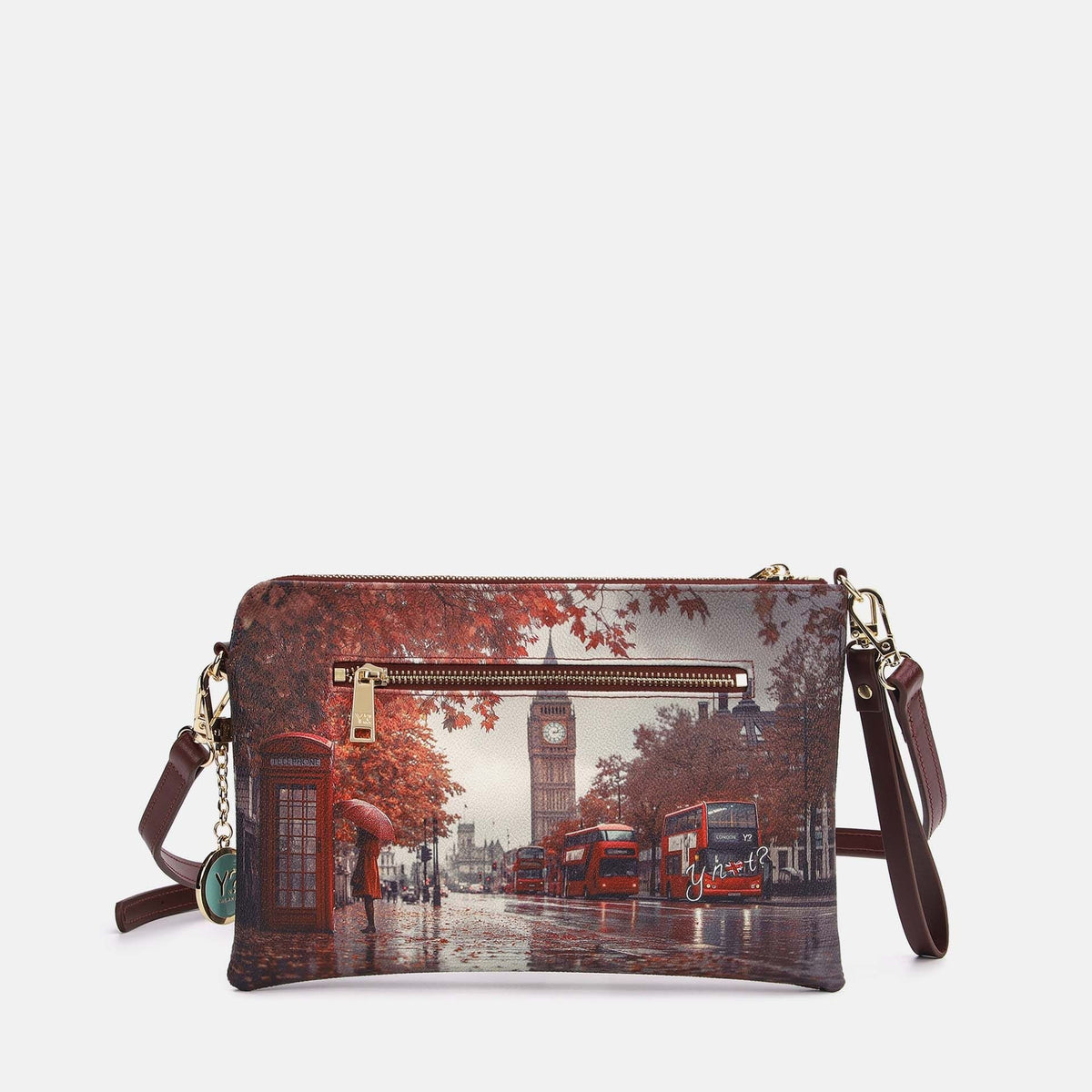 Y-not clutch borsa da unisex bordeaux