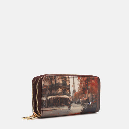 Y-not wallet portafogli da donna marrone