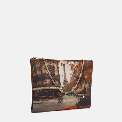 Y-not clutch big borsa da unisex marrone