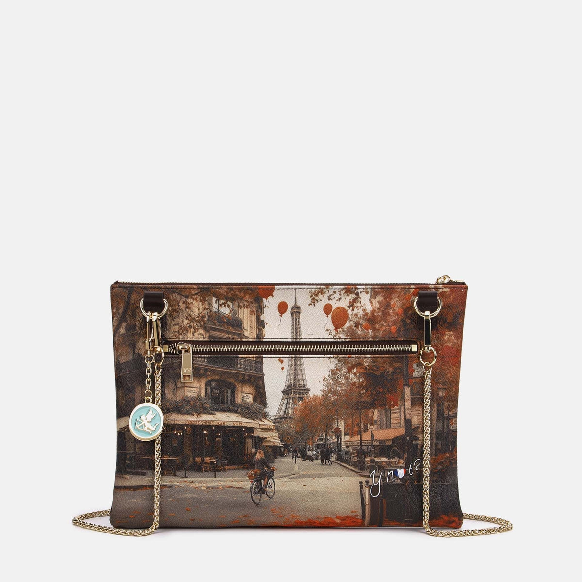 Y-not clutch big borsa da unisex marrone