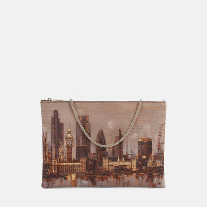 Y-not clutch big borsa da unisex marrone