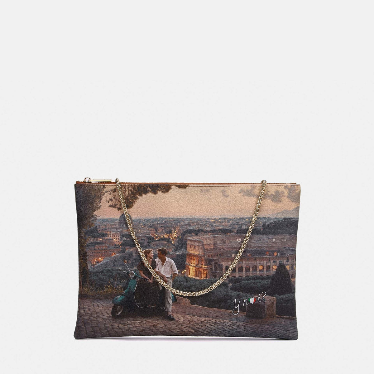 Y-not clutch big borsa da unisex taupe