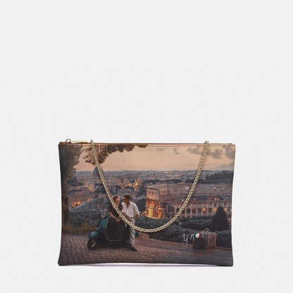 Y-not clutch big borsa da unisex taupe