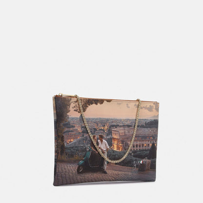 Y-not clutch big borsa da unisex taupe