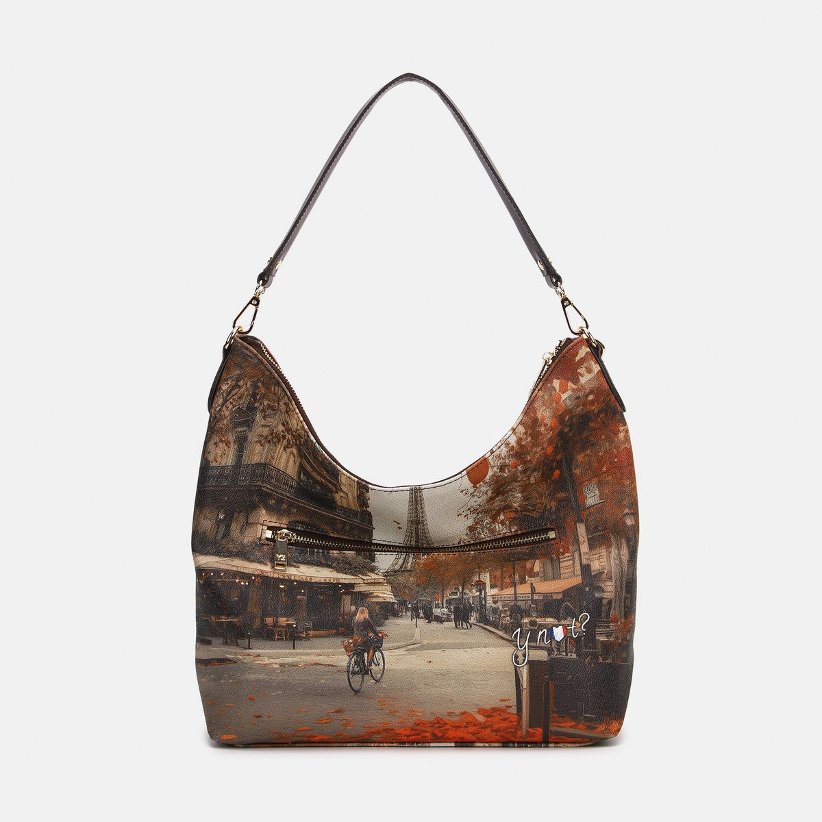 Y-not hobo bag borsa da unisex marrone