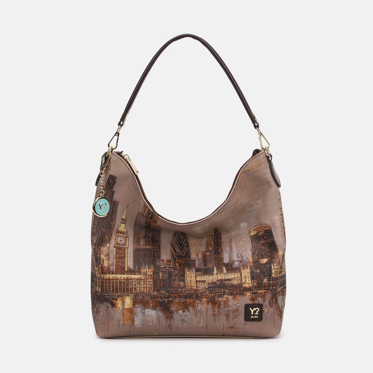 Y-not hobo bag borsa da unisex marrone