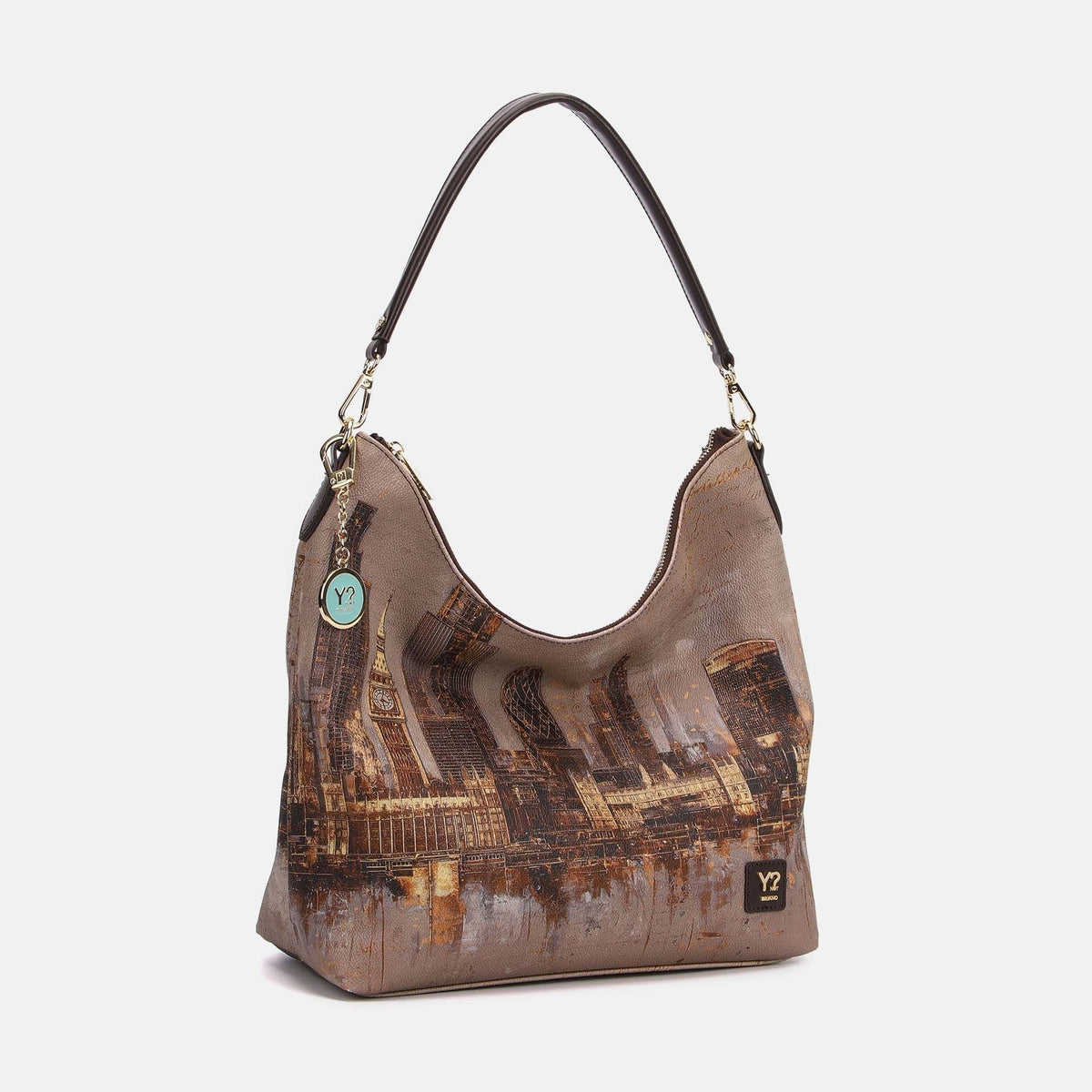 Y-not hobo bag borsa da unisex marrone