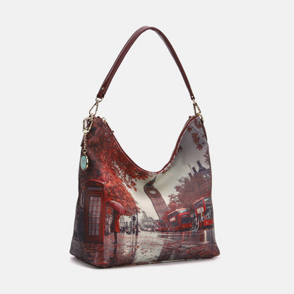 Y-not hobo bag borsa da unisex bordeaux