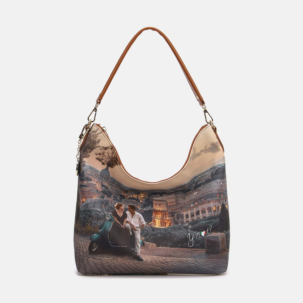 Y-not hobo bag borsa da unisex taupe