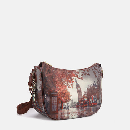 Y-not hobo bag borsa da unisex bordeaux