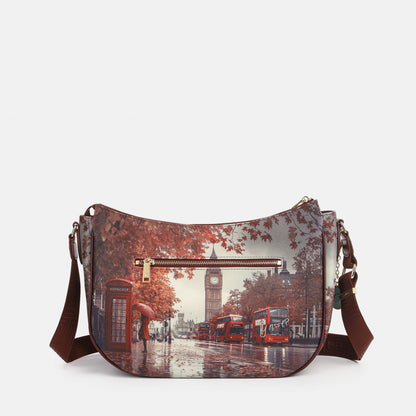 Y-not hobo bag borsa da unisex bordeaux