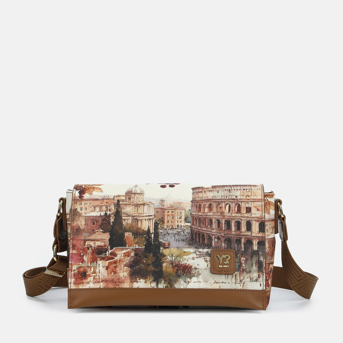 Y-not flap bag borsa da unisex taupe